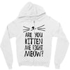 are you kitten me girls Zipper Hoodie