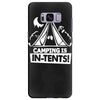 white ink camping is in tents funny Samsung Galaxy S8 Plus Case