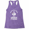 chicken nugget scientist Racerback Tank