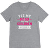 yes dogs are my children. get over it V-Neck Tee
