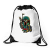minion boba fett Drawstring Bags