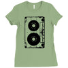 oldschool cassette Ladies Fitted T-Shirt