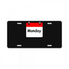 title of day of the week monday day of the week License Plate
