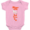 Sleeps With Bull Terrier Baby Onesie