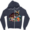 drawing some insects Zipper Hoodie