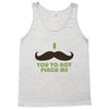 mustache pinch Tank Top