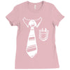 geek pocket protector tie Ladies Fitted T-Shirt
