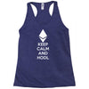 Keep Calm And Hodl Ethereum Racerback Tank