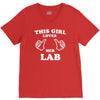 this girl loves her lab V-Neck Tee