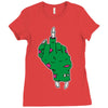 rude zombie Ladies Fitted T-Shirt