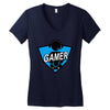 stay gamer Women's V-Neck T-Shirt