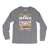 i am a march women Long Sleeve Shirts