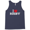 i love rugby mens funny cotton Tank Top