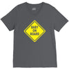 baby on board bumper sticker decal safety cute funny V-Neck Tee
