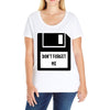 Don't Forget Me Disk Ladies Curvy T-Shirt