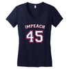 Impeach 45 Women's V-Neck T-Shirt
