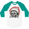 skull biker 3/4 Sleeve Shirt