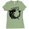 fish Ladies Fitted T-Shirt