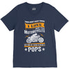 Motorcycles Pops V-Neck Tee