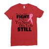 the lord will fight for you, you need only to be still Ladies Fitted T-Shirt
