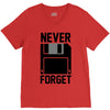 never forget floppy disk V-Neck Tee