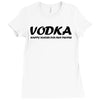 vodka water for happy people t shirt s m l xl 2xl 3xl funny beer keg c Ladies Fitted T-Shirt