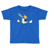 mighty hero atop a chicken Toddler T-shirt