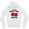 from my head tomatoes Zipper Hoodie
