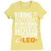 Strong Independent Motivated Leo Ladies Fitted T-Shirt