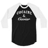 cocaine and caviar   mens hoodie cocain 3/4 Sleeve Shirt