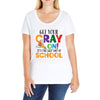 Get Your Cray On It's Last Day Of School Ladies Curvy T-Shirt