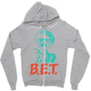 b Zipper Hoodie