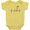 my heart beats for parrots Baby Onesie