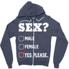 Sex Yes Please Zipper Hoodie