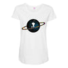 Space Girl Maternity Scoop Neck T-shirt