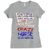 she is a crazy nurse Ladies Fitted T-Shirt