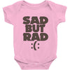 sad but rad girls Baby Onesie