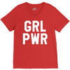girl power white logo V-Neck Tee