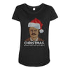 ron swanson christmas Maternity Scoop Neck T-shirt