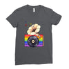Ceremony of Love with Rainbow Colors Ladies Fitted T-Shirt