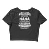 Super Cool Nana Of A Freaking Awesome Grandson Crop Top