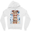 crazy totem Zipper Hoodie