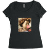 michelangelo the prophet isaiah bubble gum Women's Triblend Scoop T-shirt