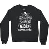 You Cant Scare Me I am Biker Grandfather Crewneck Sweatshirt