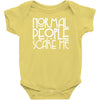 normal people scare me Baby Bodysuit