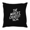 The World's Greatest Mom Throw Pillow