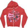 pop heart Zipper Hoodie