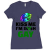 kiss me im gay Ladies Fitted T-Shirt