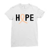 Hope Uterine Cancer Awareness Ladies Fitted T-Shirt