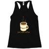 funny retro coffee Racerback Tank